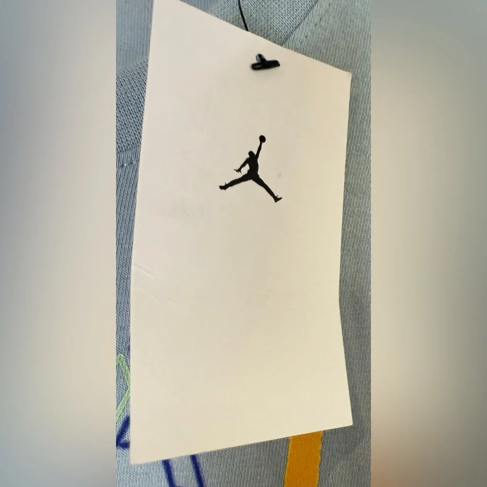 Nike Air Jordan | Men’s Blue Jumpman Graffiti Short Sleeve Crew Tee Size S NWT